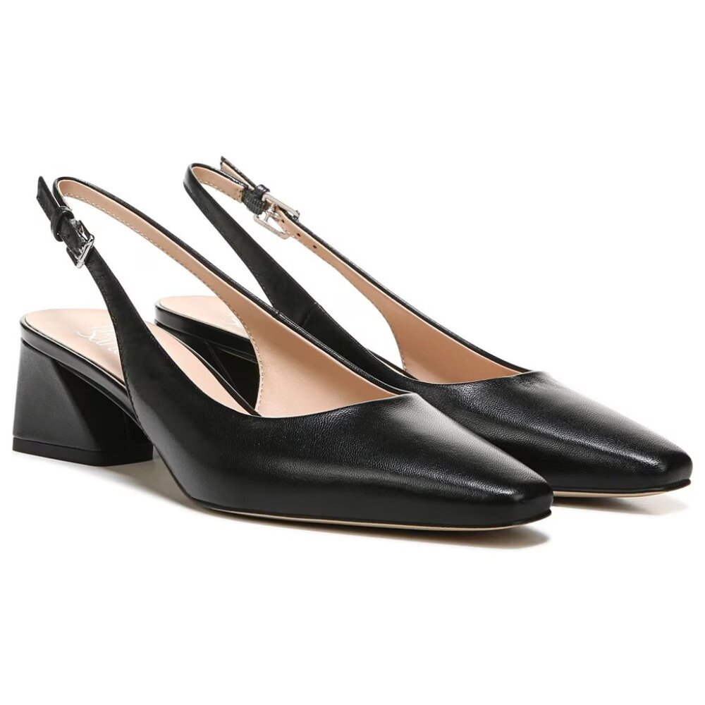 Franco Sarto - Size 6 - Women's Jacer Slingback Pump - Black Leather
